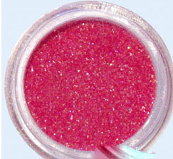 polvere glitter rosa